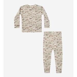 Rylee + Cru Organic Cotton Pajama Set | North Pole | 2-3 years